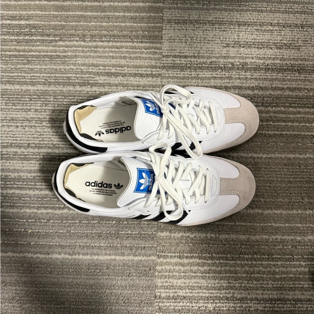 White and Black adidas sambas - Picture 5 of 8